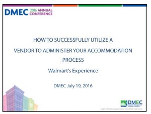 Using a Vendor for ADA Accommodation