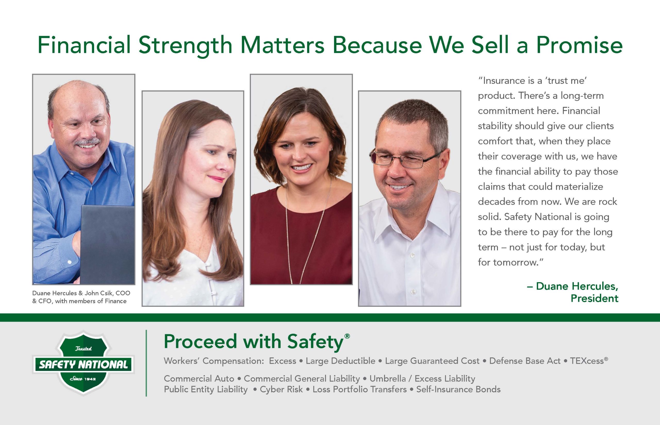 2021 Financial Strength Matters Because We Sell a Promise