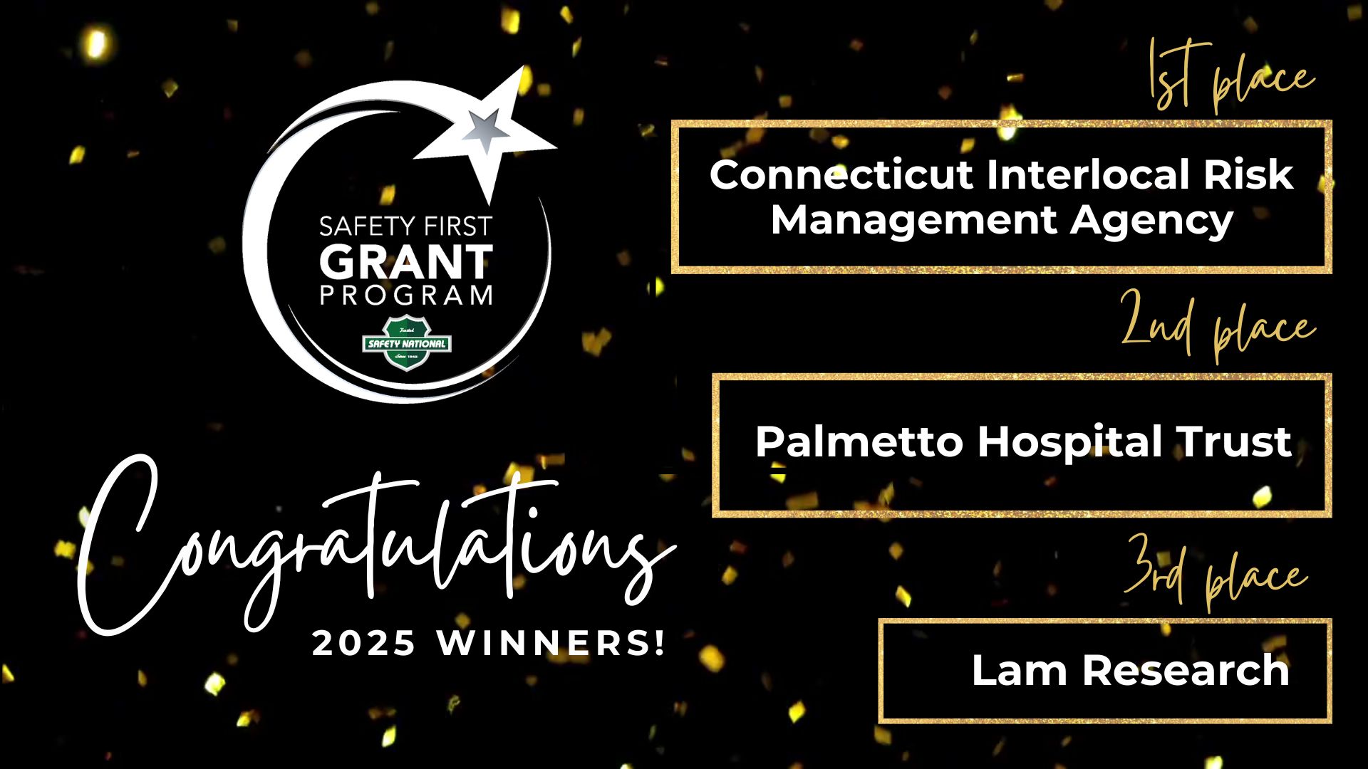 Safety National Announces Winners of the 2025 Safety First Grant Program